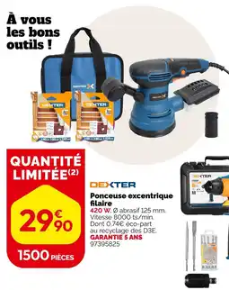 Weldom Dexter ponceuse excentrique filaire offre