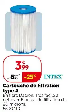 Weldom Intex cartouche de filtration type a offre