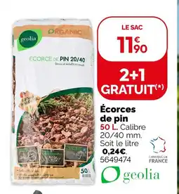 Weldom Geolia écorces de pin offre