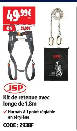 Screwfix Jsp kit de retenue avec longe de 1,8m offre