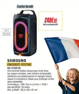 Proxi Confort Samsung enceinte festive offre