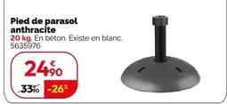 Weldom Pied de parasol anthracite offre