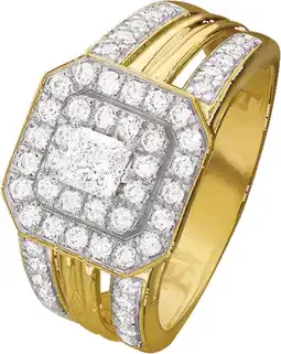 Auchan Bague or 750 millièmes rhodié et diamants 0,91 carat offre