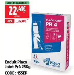 Screwfix Placo enduit joint pr4 25kg offre