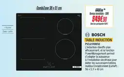 Proxi Confort Bosch table induction offre