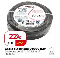 Weldom Nexans câble électrique u1000 r2v offre