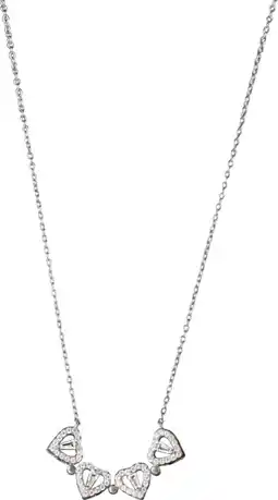 Auchan Collier 2 en 1 argent et oxydes de zirconium offre
