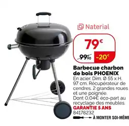 Weldom Naterial barbecue charbon de bois offre