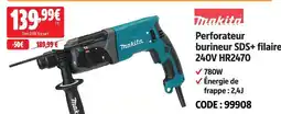 Screwfix Makita perforateur burineur sds+ filaire 240v hr2470 offre
