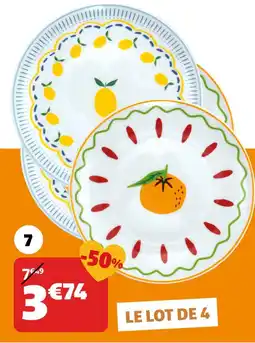GiFi 4 assiettes plates offre