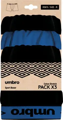 Auchan Boxers homme umbro offre
