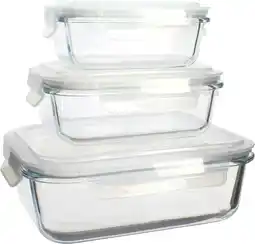 Auchan Menastyl lot de 3 boites en verre offre