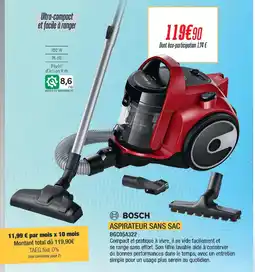 Proxi Confort Bosch aspirateur sans sac offre