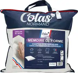 Auchan Colas normand oreiller mémoire de forme colas normand offre