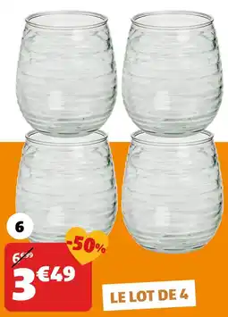 GiFi Verres en lot de 4 offre