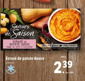 Ecrasé de patate douce