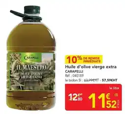 METRO Carapelli - huile d'olive vierge extra offre