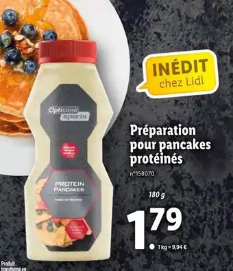 Préparation Pour Pancakes