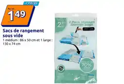 Action Sacs de rangement sous vide offre