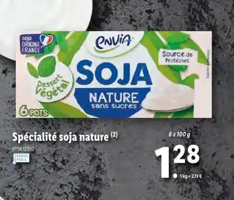 Lidl Spécialité Soja Nature offre