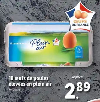 Lidl 10 œufs de Poules offre