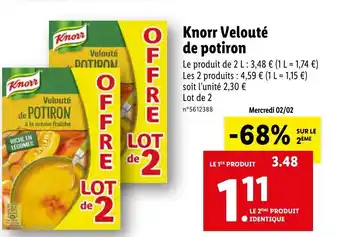 Knorr Velouté de Potiron