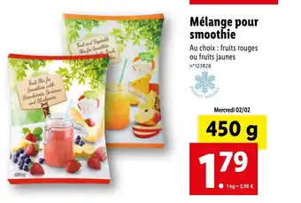 Lidl Mélange Pour Smoothie offre