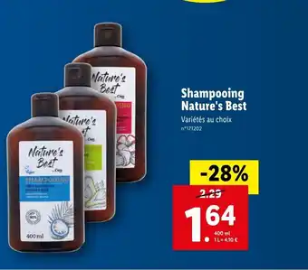 Lidl Shampooing Nature's Best offre