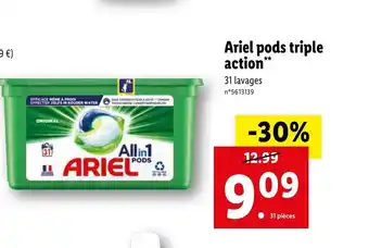Lidl Ariel Pods Triple Action offre