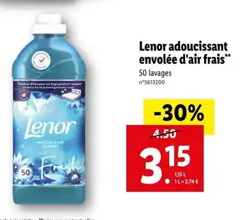 Lidl Lenor Adoucissant offre