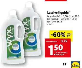 Lidl Lessive Liquide offre