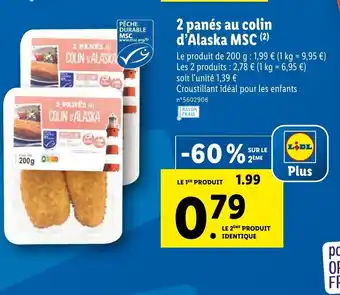Lidl 2 Panés Au Colin offre