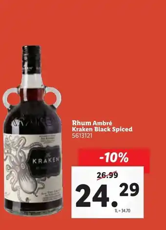Lidl Rhum Ambré offre