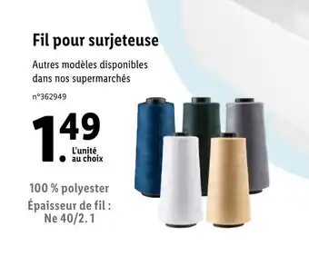 Lidl Fil Pour Surjeteuse offre