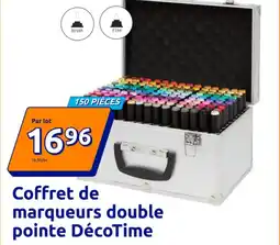 Action Coffret de marqueurs double pointe DécoTime offre