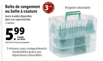Lidl Boîte de Rangement offre