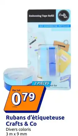 Action Rubans d'étiqueteuse Crafts & Co offre