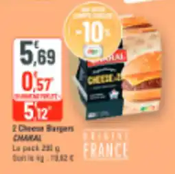 G20 2 cheese bargers charal offre