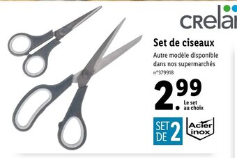 Lidl Set de Ciseaux offre