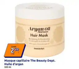 Action Masque capillaire The Beauty Dept. Huile d'argan offre