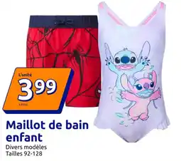 Action Maillot de bain enfant offre