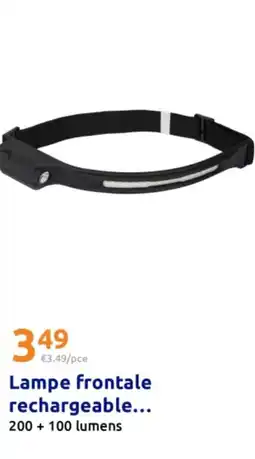 Action Lampe frontale rechargeable... offre