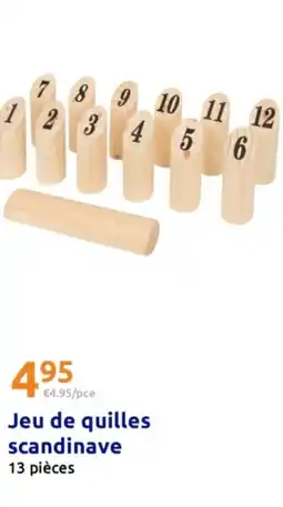 Action Jeu de quilles scandinave offre