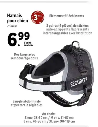 Lidl Harnais Pour Chien offre