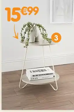 b&m Table d'appoint 2 casiers offre
