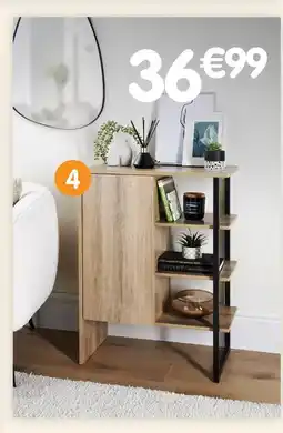 b&m Meuble 1 porte avec 3 étagères offre
