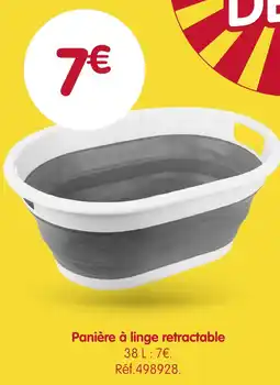 b&m Panière à linge rétractable offre
