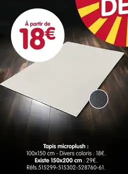 b&m Tapis microplush offre