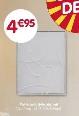 b&m Petite toile style abstrait offre