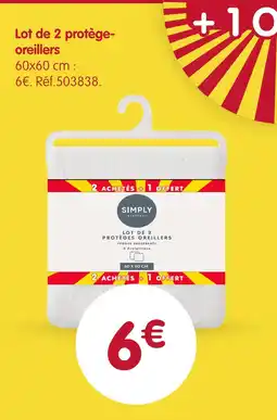 b&m Simply everyday lot de 2 protège-oreillers offre